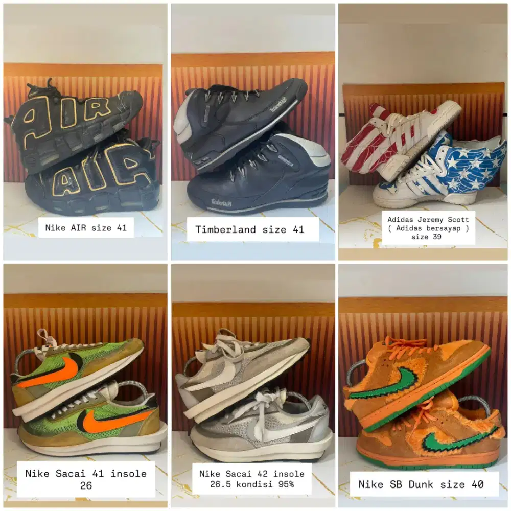 Sepatu bermerek luar