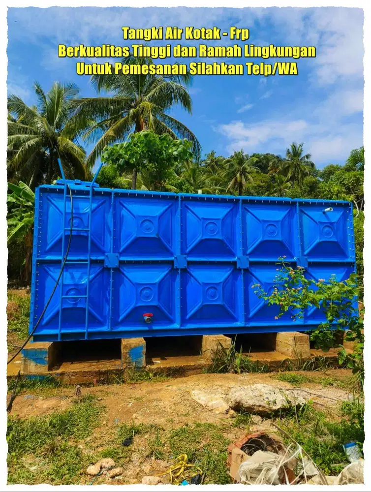 TANGKI AIR FIBERGLASS - GROUND TANK - PANEL FRP - ROOF TANK FRP - TANG