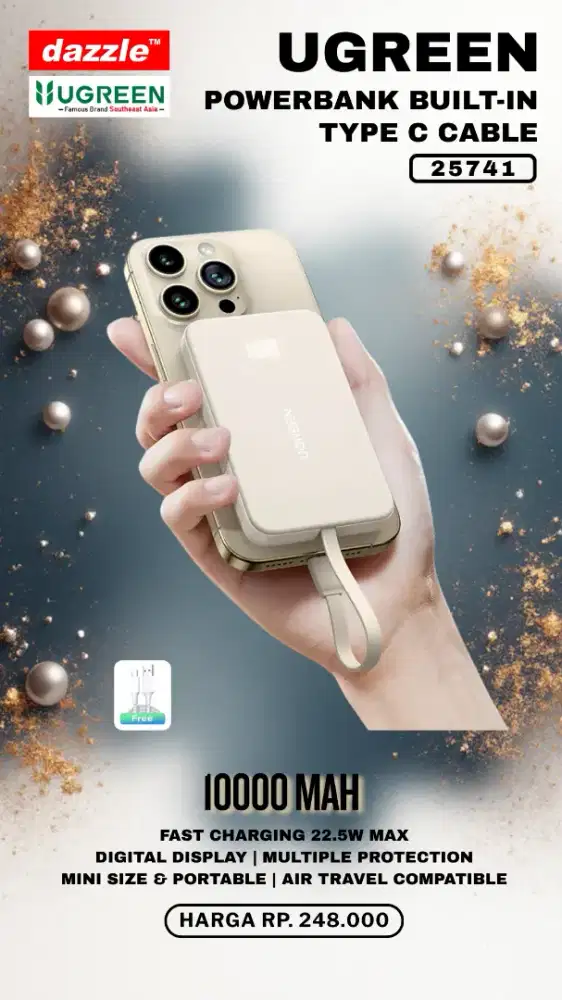 UGREEN POWERBANK SLIM 10.000MAH (25741)