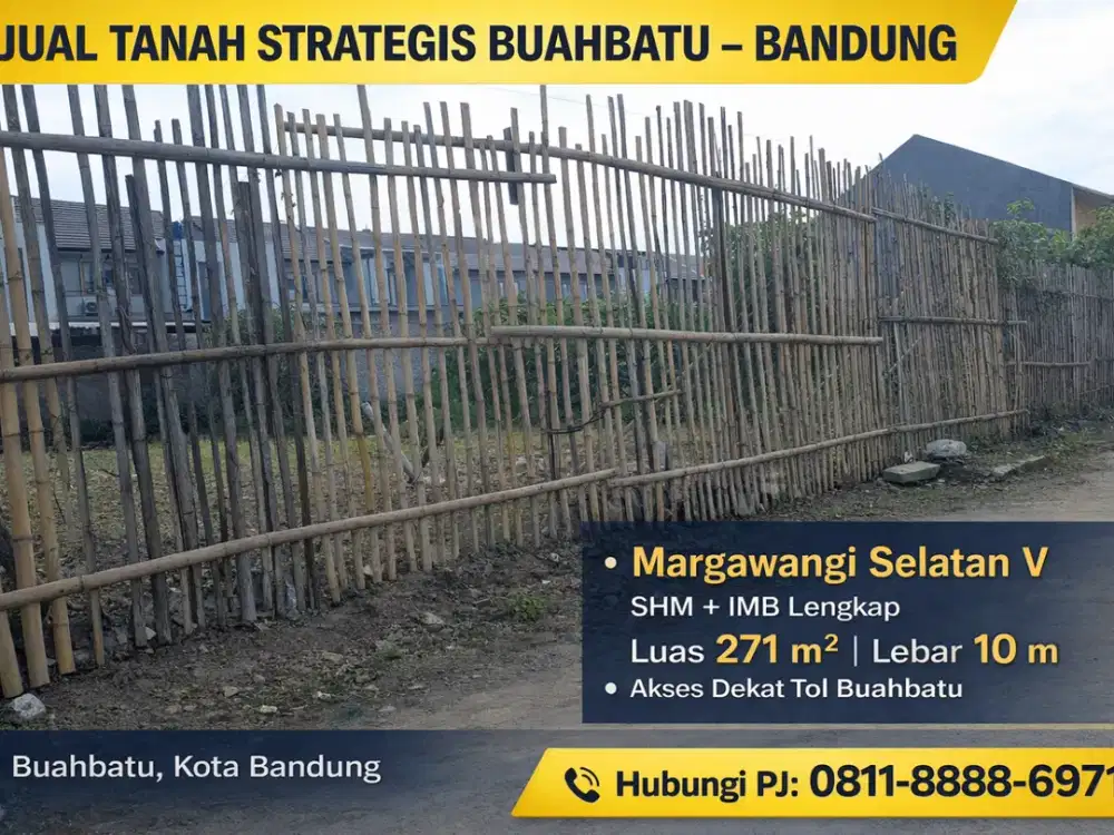 Tanah Potensial di Buahbatu – Dimensi Ideal, Harga Kompetitif!