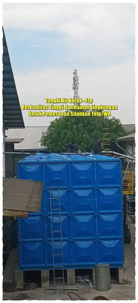 TANGKI AIR FIBERGLASS - GROUND TANK - PANEL FRP - ROOF TANK FRP - TANG