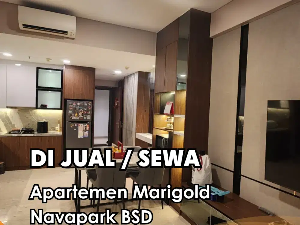 Sewa dan Jual !!!  unit apartemen Marigold Navapark BSD 2BR Furnish