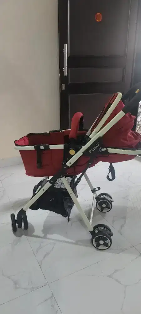 Stroller Pliko putih merah