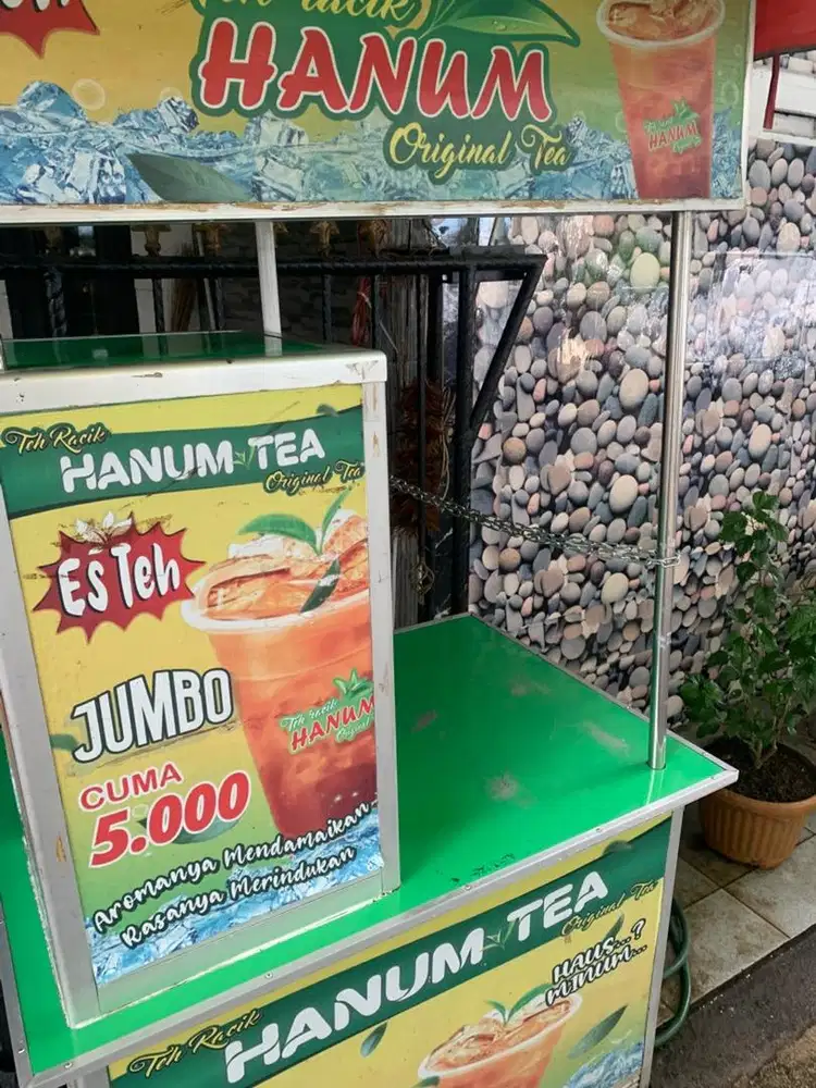 Jual Gerobak Teh Solo Hanum dan Full Alat