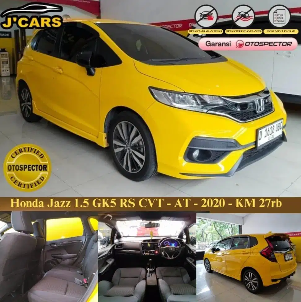 [KM 27k] Honda Jazz 1.5 RS CVT 2020 Automatic Ringan Murah