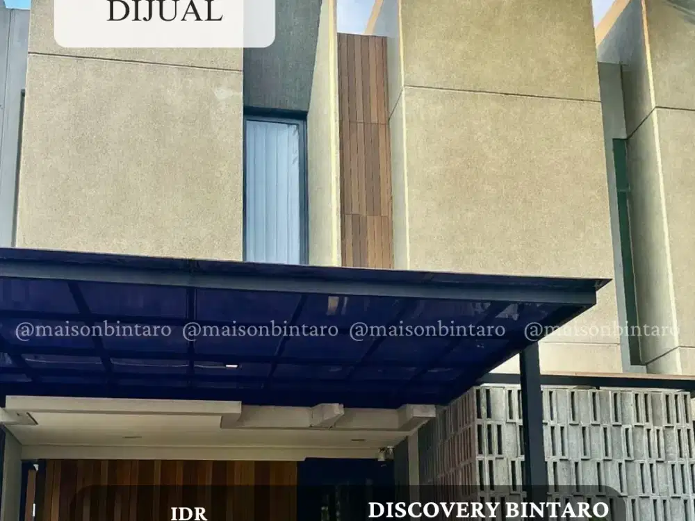 TINGGAL BAWA KOPER! SIAP DITEMPATI! Rumah Nyaman di Discovery Bintaro (SP 0649)