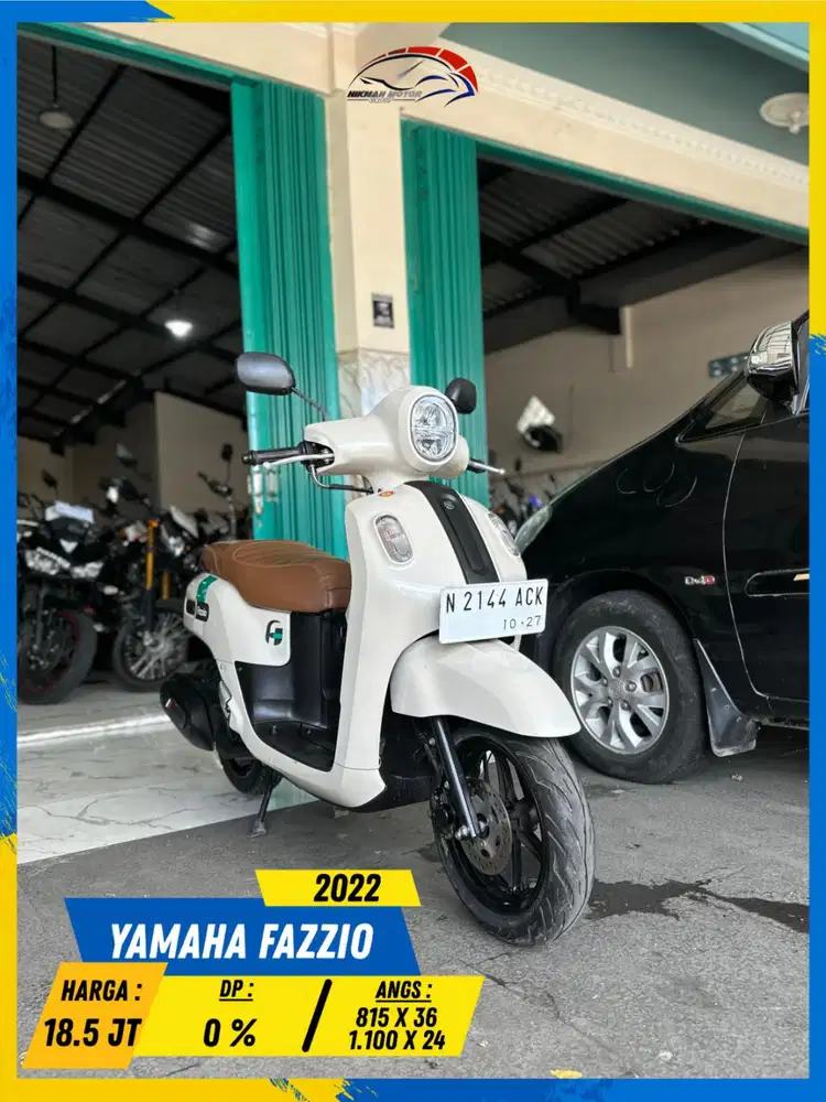 YAMAHA FAZZIO 2022 BEKAS BERKUALITAS HIKMAH MOTOR KEPUH MALANG
