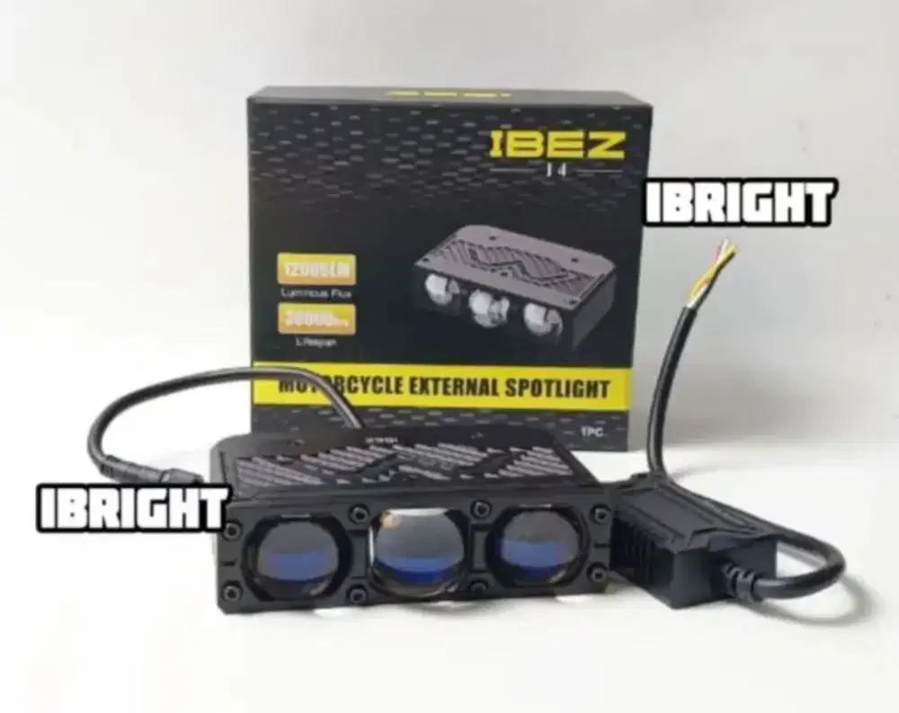 Lampu Tembak iBez i4 Devil Biru Putih Kuning