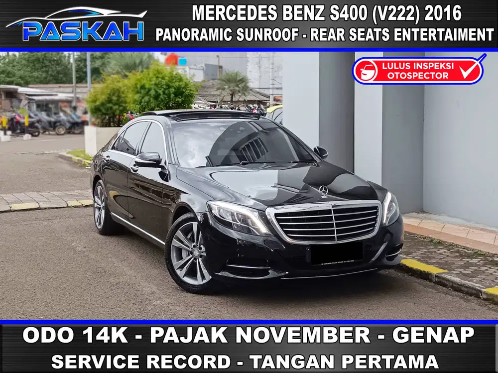 NOVEMBER GanjiL Odo=14k BUNGA=5% Mercedes Benz S400L 2016 S400 2016