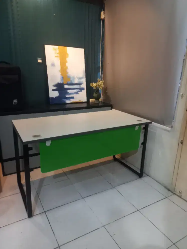 Meja kerja meja belajar meja podcast knock down plus kursi high point