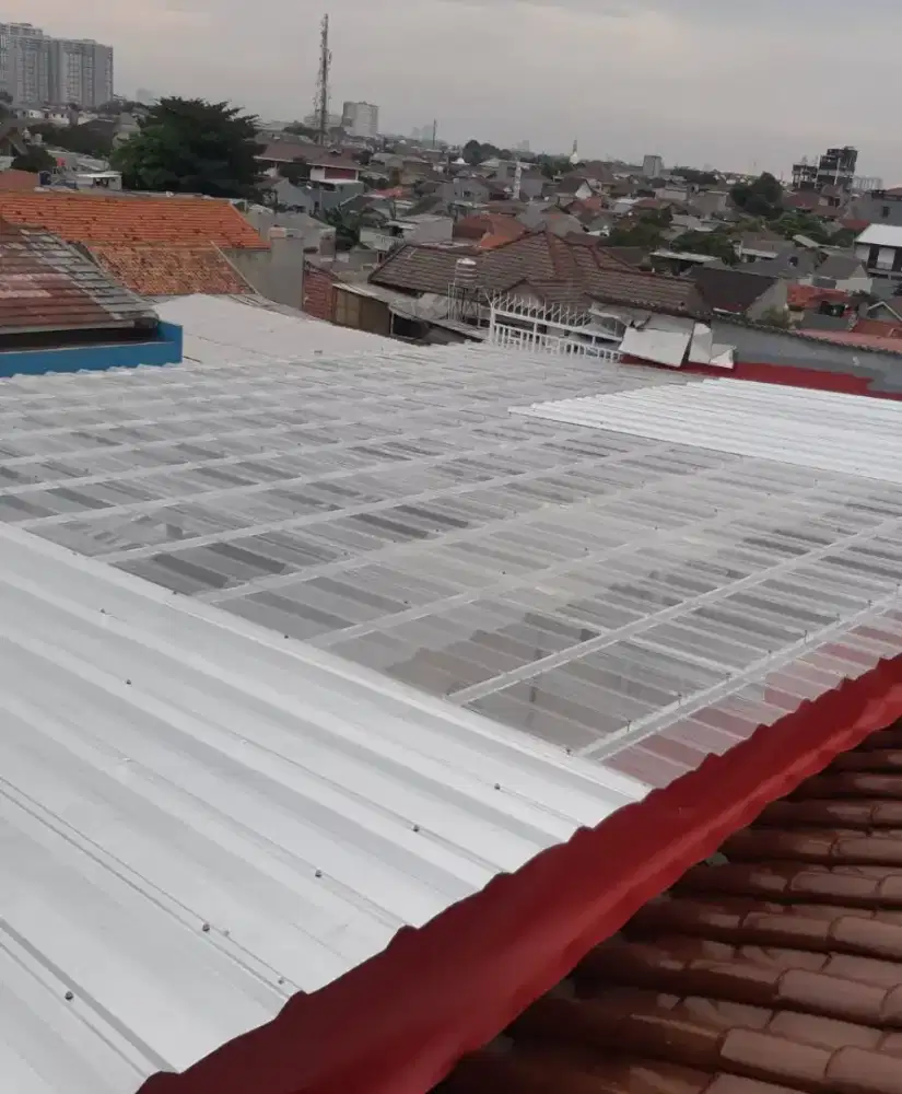 Pasang kanopi baja ringan