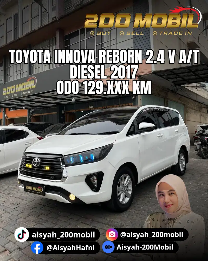 Toyota Kijang Innova Reborn 2.4 V A/Ta 2017 Diesel