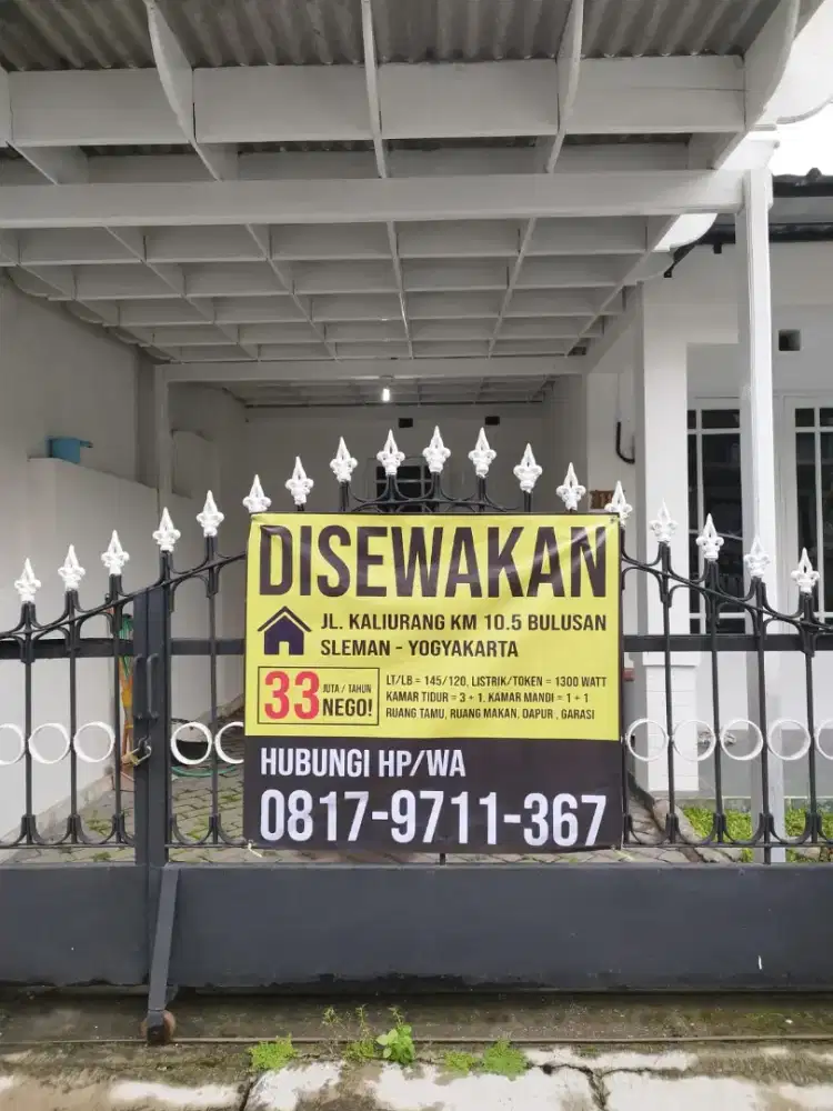 Disewaka  Rumah di Jalan Kaliurang