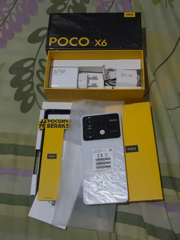 Jual hp likeNEW POCO X6 5g 12/256 grns resmi mulus istimewa