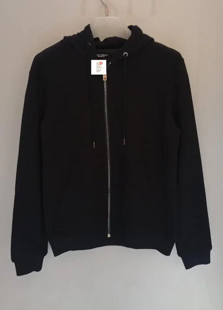 DOLCE & GABBANA ZIPPER HOODIE BLACK