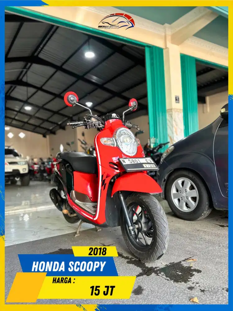 HONDA SCOOPY 2018 MANTAP POLL MASZEEHH HIKMAH MOTOR KEPUH MALANG