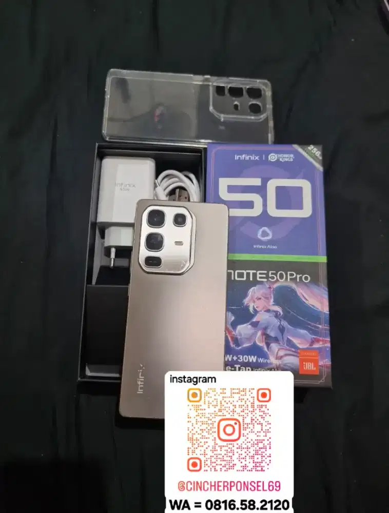 Jual hp likenew infinix note 50 pro 8/256 istimewa garansi aktif