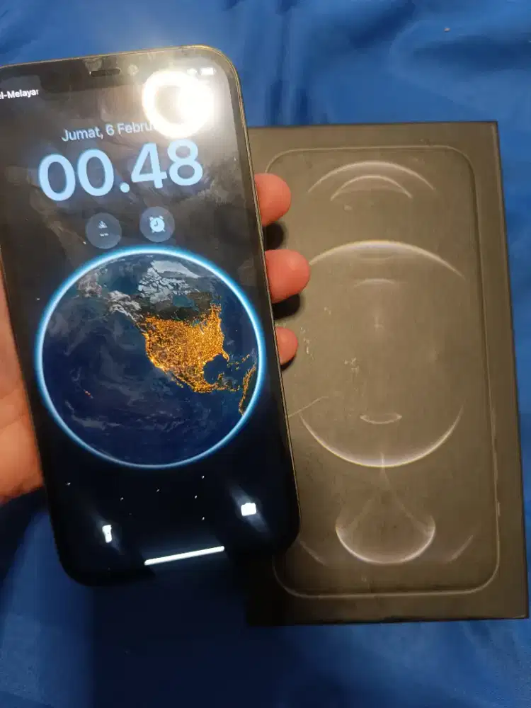 iPhone 12 Pro 256gb graphite ex inter LL/A aman all operator fullset