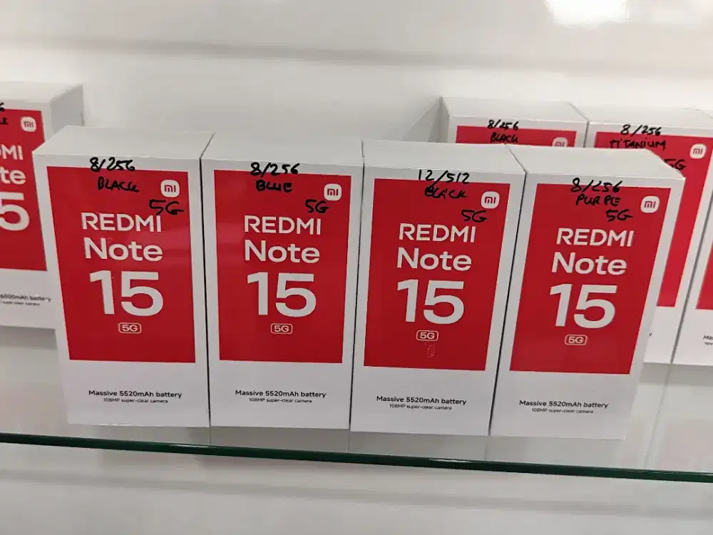 Redmi Note 15 5G New,PROMO TERMURAH+FREE TUMBLER,Bisa COD