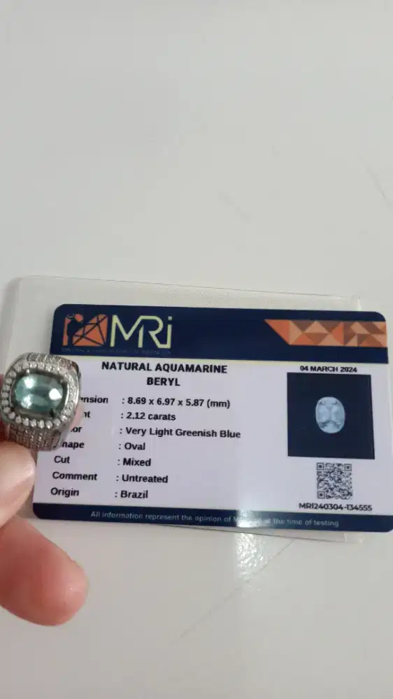 Ring Silver Aquamarine