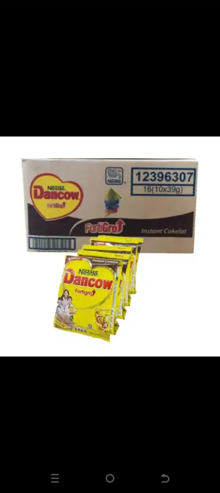 Susu Dancow coklat sachet
