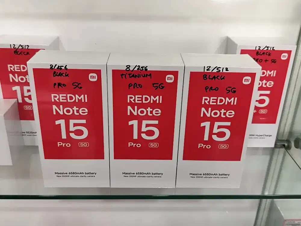 Redmi Note 15 PRO 5G New,PROMO TERMURAH+FREE TUMBLER,Bisa COD