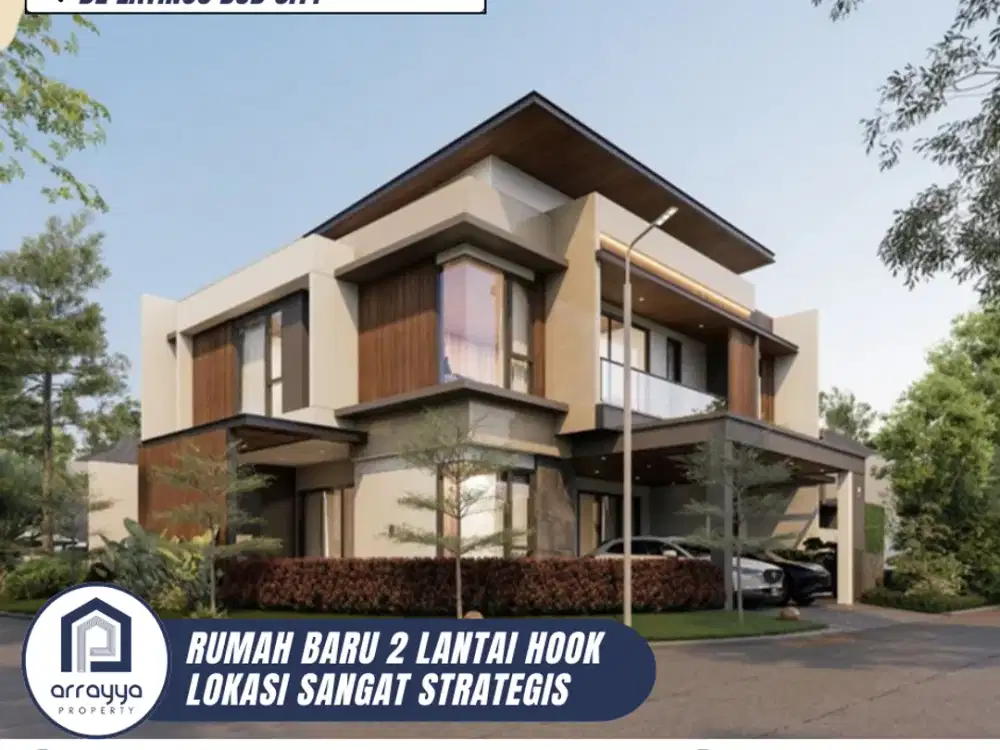 DIJUAL RUMAH BARU SEMI FURNISH POSISI HOOK DI DELATINOS BSD CITY