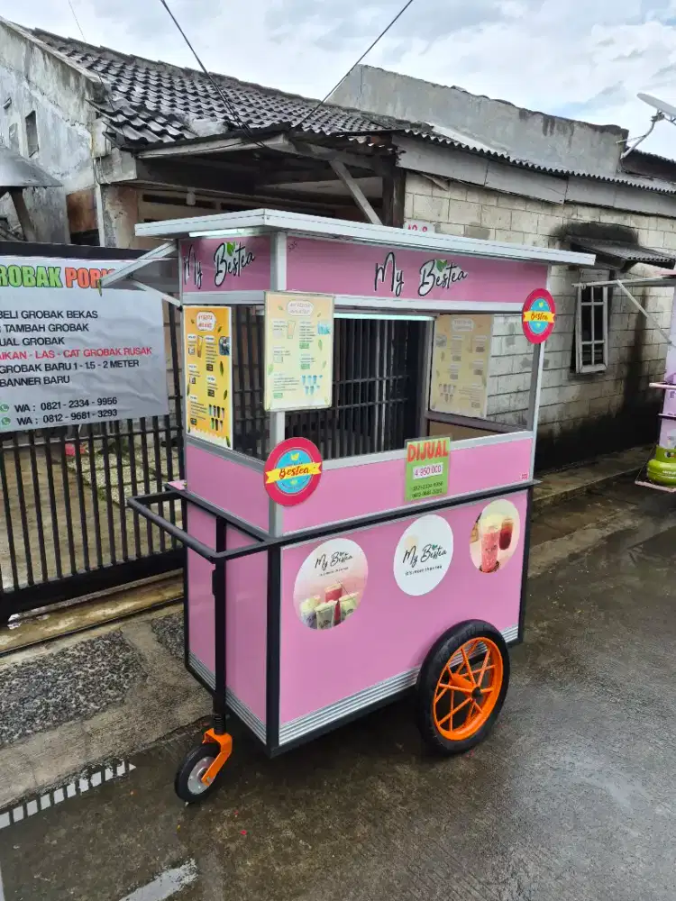 Gerobak Minuman/ Gorengan/ Sosis Bakar-DLL