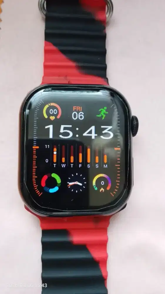 Smartwatch Keqiwear KW 68 Mini+GPS+Strava 99% LikeNew HITAM Fullset .