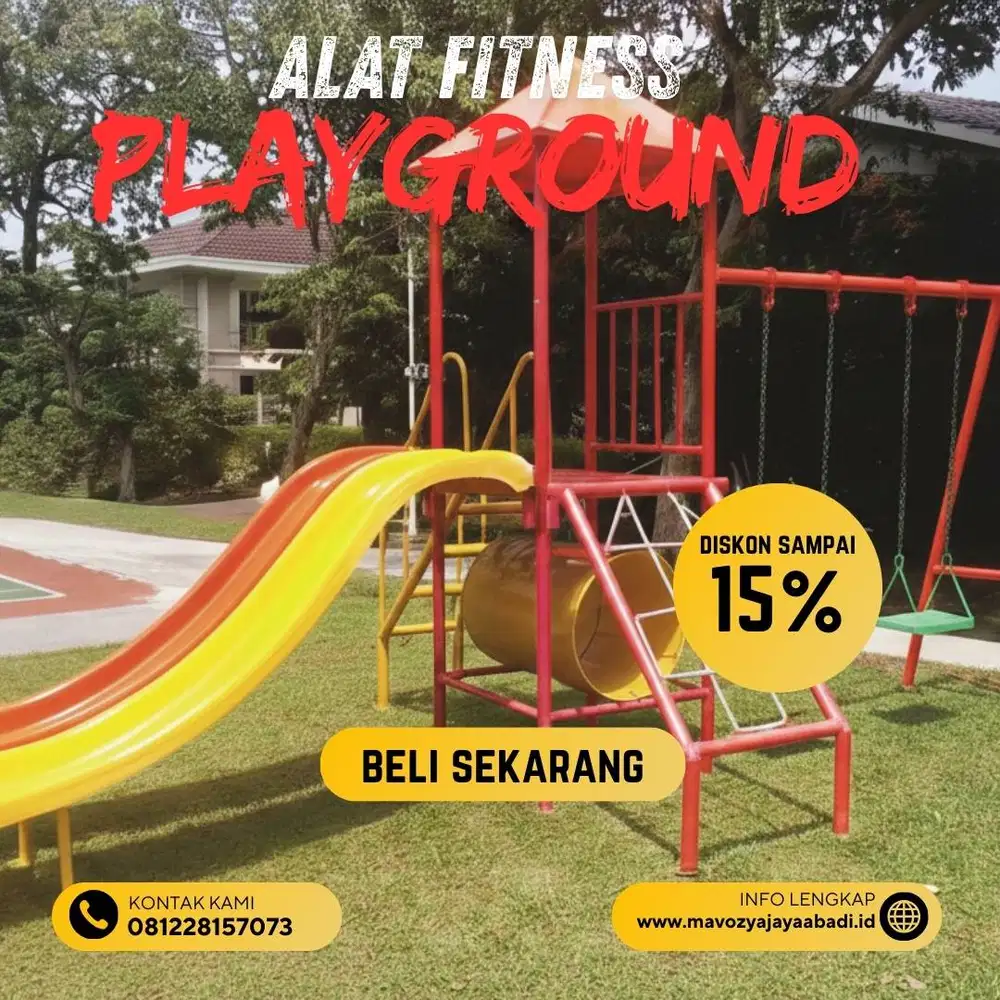 Alat bermain anak playground tahan cuaca dan anti karat