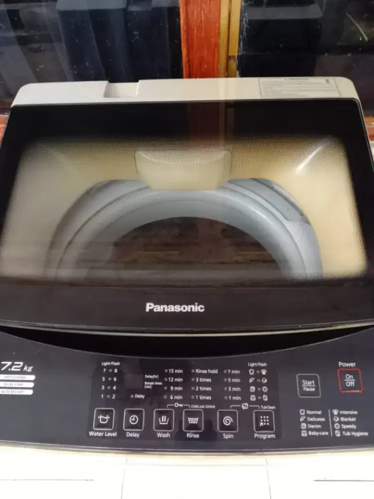 jual mesin cuci merk panasonic 7,2kg mesin halus, body mulus, orisinil