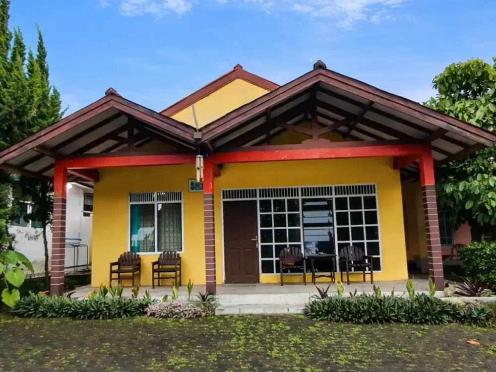 DIJUAL VILLA TYPE BUNGALOW BAGUS SIAP HUNI VIEW GUNUNG MEGAMENDUNG BOGOR BO180