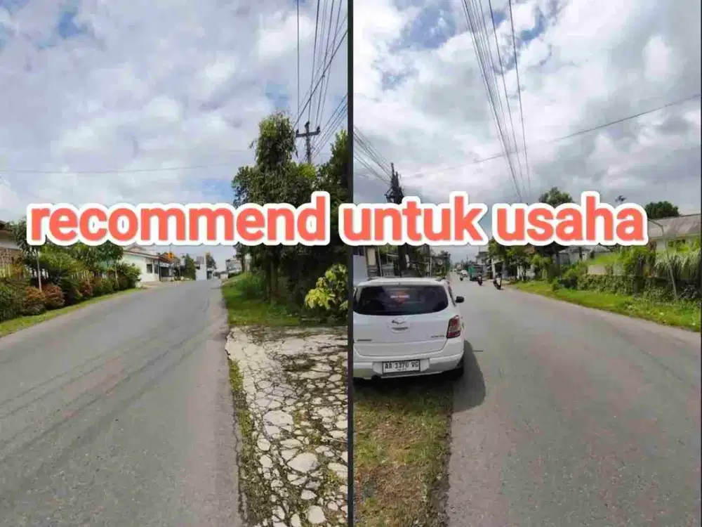 Dijual tanah ada bangunan toko 20%, pinggir jalan kab. Di secang