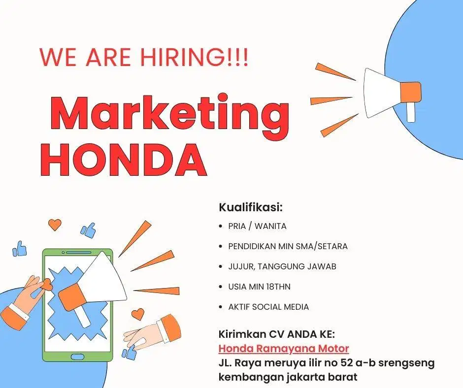Dibutuhkan Segera Staff Marketing