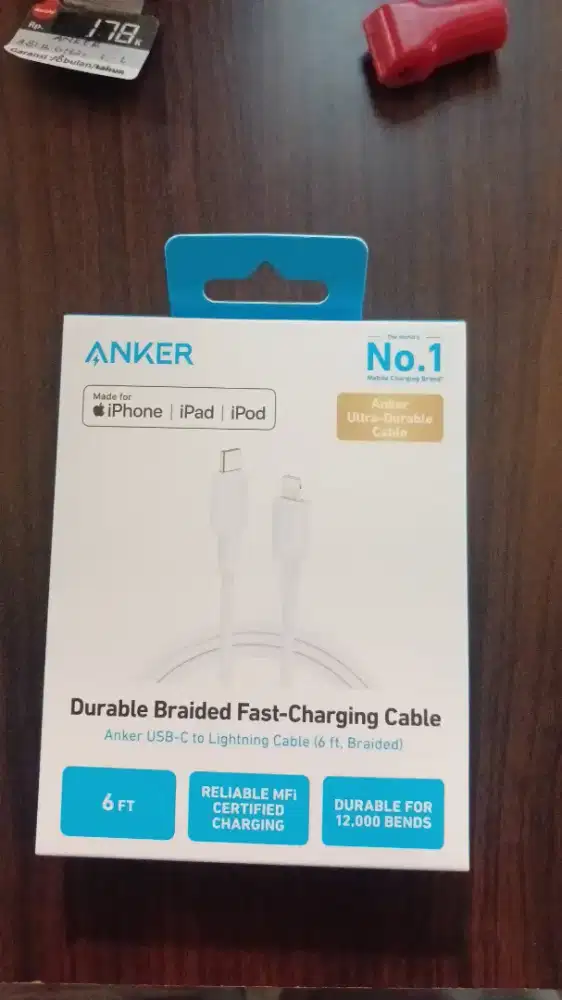 Anker A81B6H21 Kabel Data C to Lightning 6.6ft