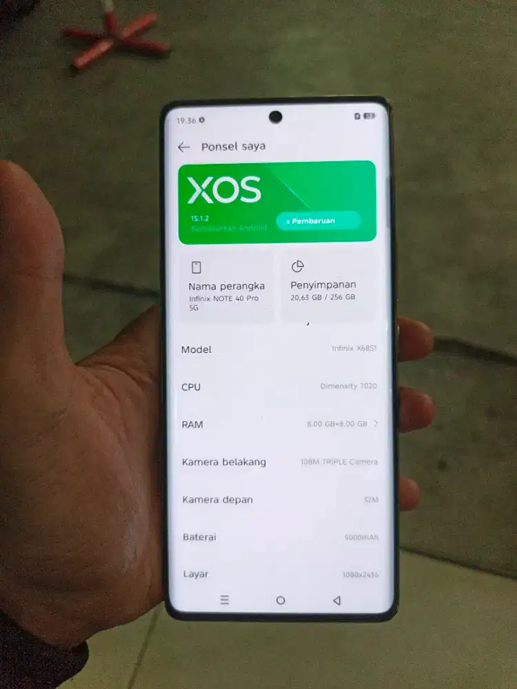 BU PARAH Infinix Note 40 Pro 5G 8/256 Fullset