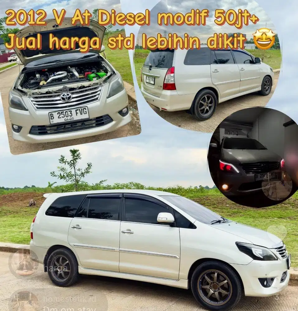 Toyota Kijang Innova Diesel 2012 V Matic modif sporty safety