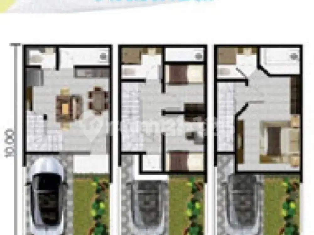 Dijual Rumah Cluster Arcadia Uk 4,5x10 Type Hazel 3 Lantai