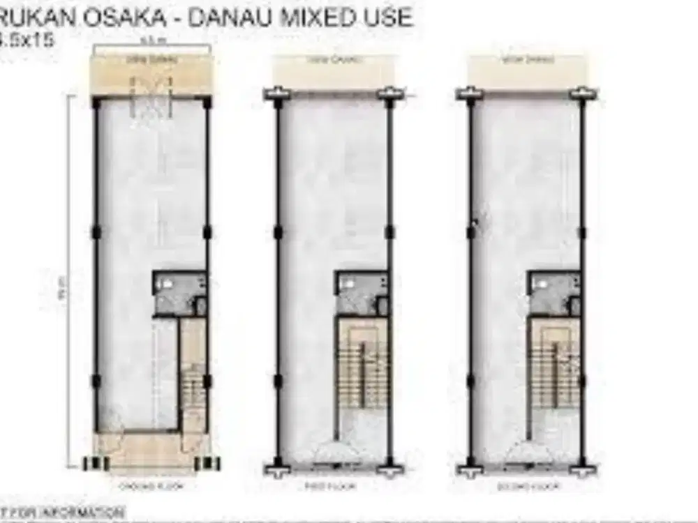 Ruko Osaka Pik 2 Dijual Uk 4,5x15 View Danau