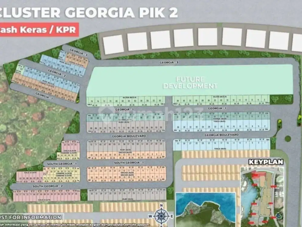 Dijual Rumah Cluster Georgia Uk 6x10 Type Orchid Badan