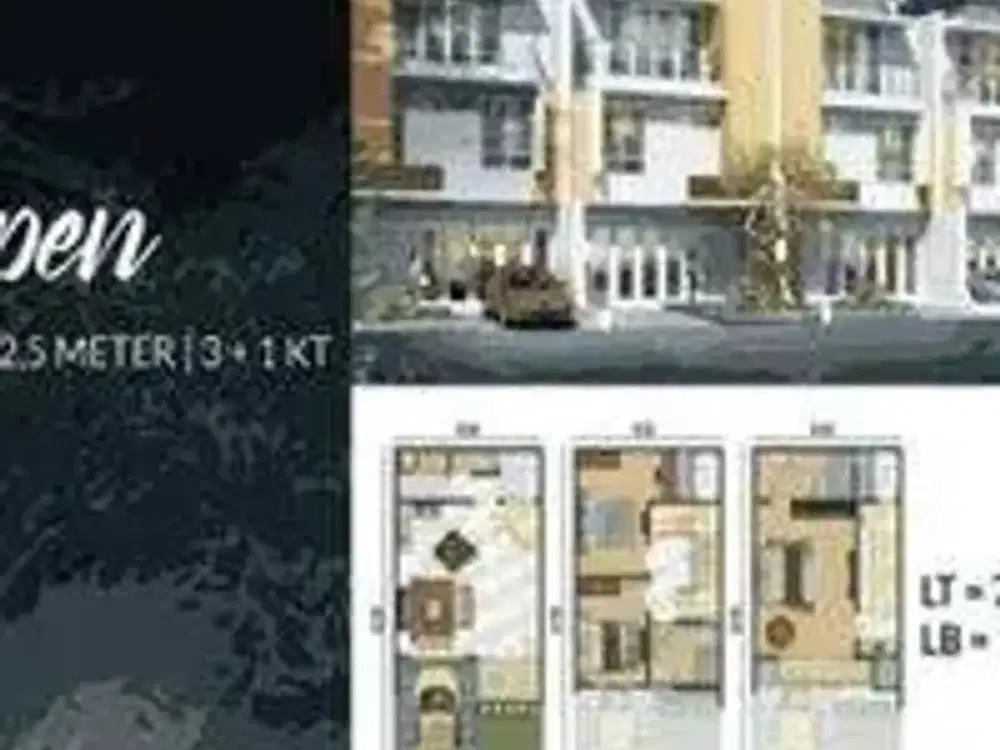 Dijual Rumah Cluster Piano Uk 6x12,5 3 Lantai di Golf Island