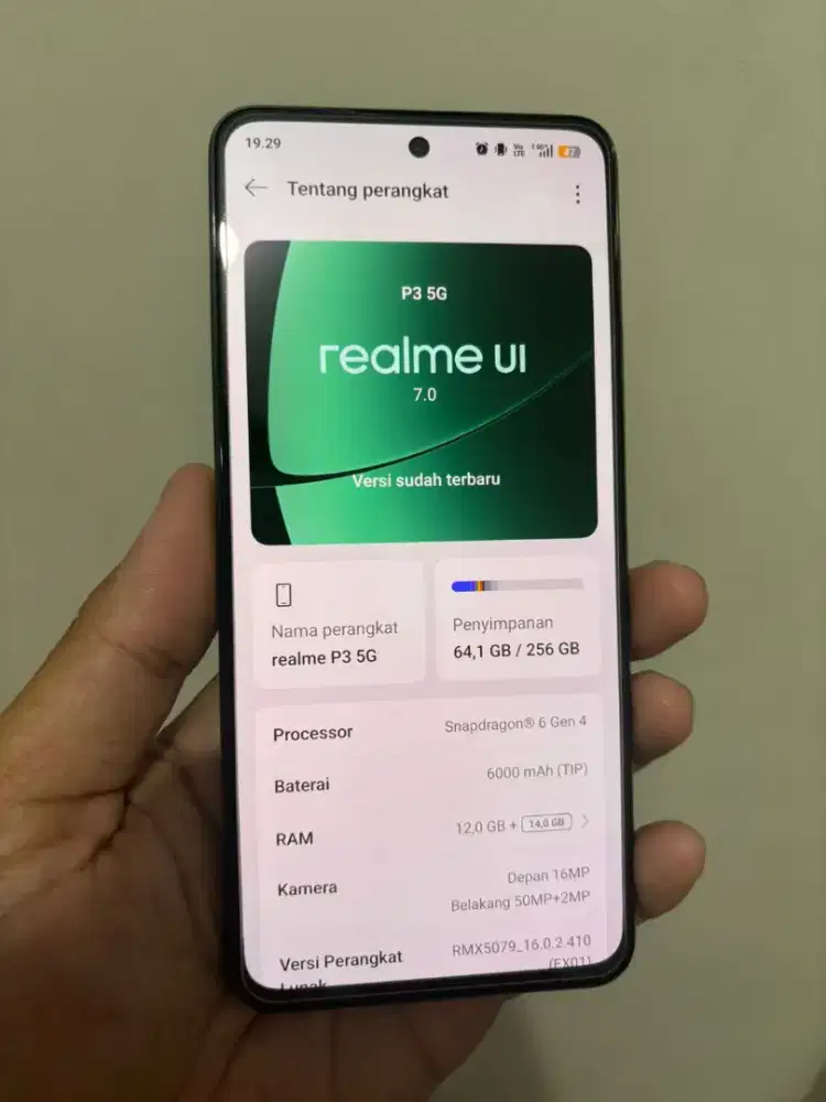 Realme P3 5g 12+14/256gb hp cas ori