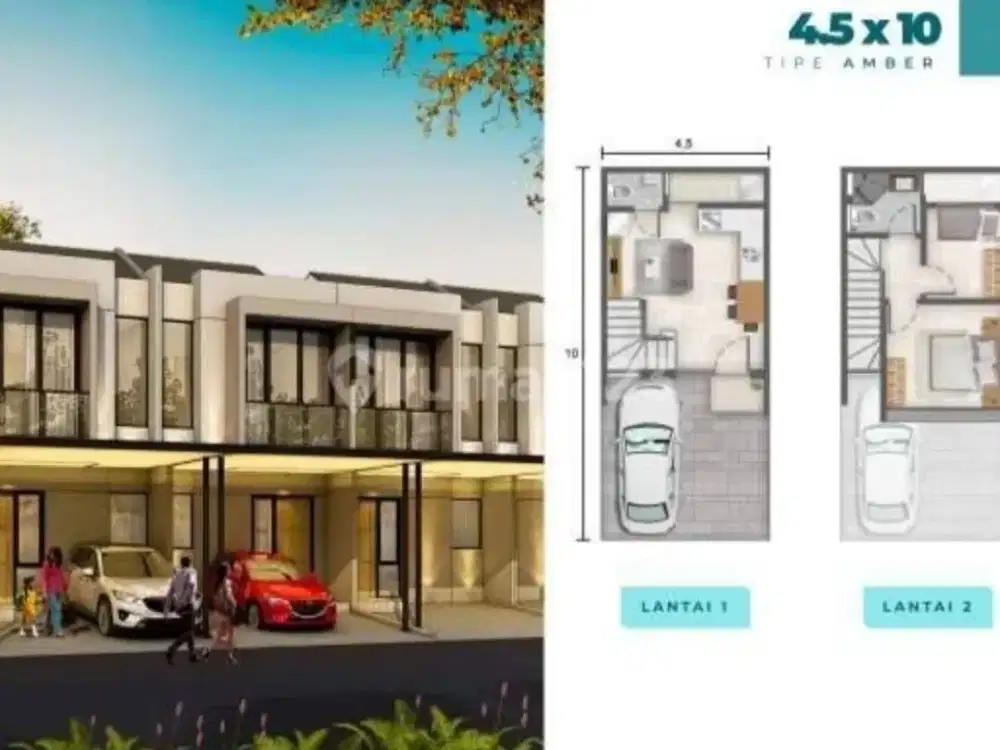 Dijual Rumah Milenial Cluster Alabama Uk 4,5x10 Type Brown Pik2