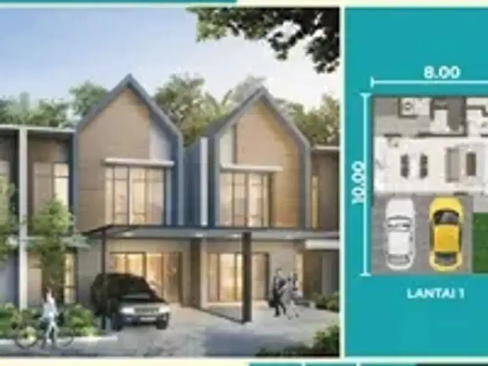 Dijual Rumah Cluster Denver Boulevard Uk 8x10 Type Topaz