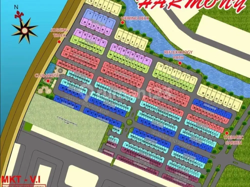 Dijual Rumah Cluster Harmony Golf Posisi Hoek