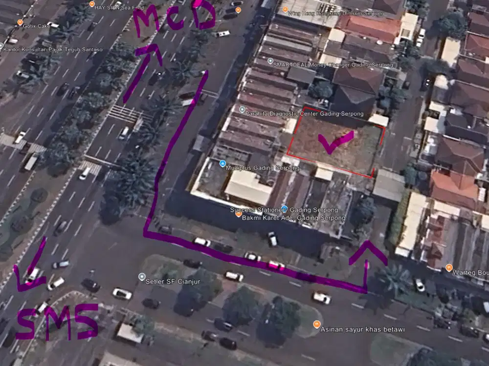 Kavling langka Sektor 1 Gading Serpong hadap Timur SHM