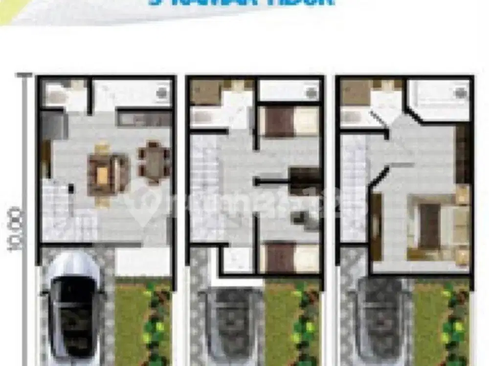 Dijual Rumah Cluster Arcadia Uk 4,5x10 Type Hazel 3 Lantai