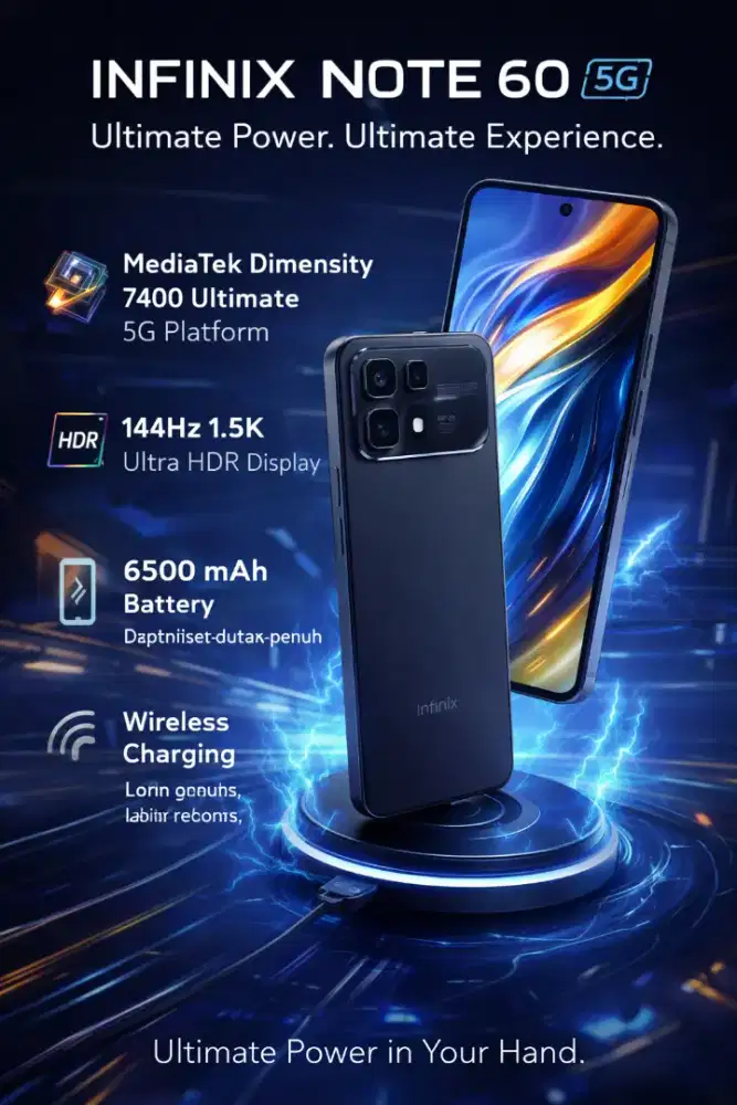 INFINIX NOTE 60 8/256 NEW ARIVAL PRE ORDER