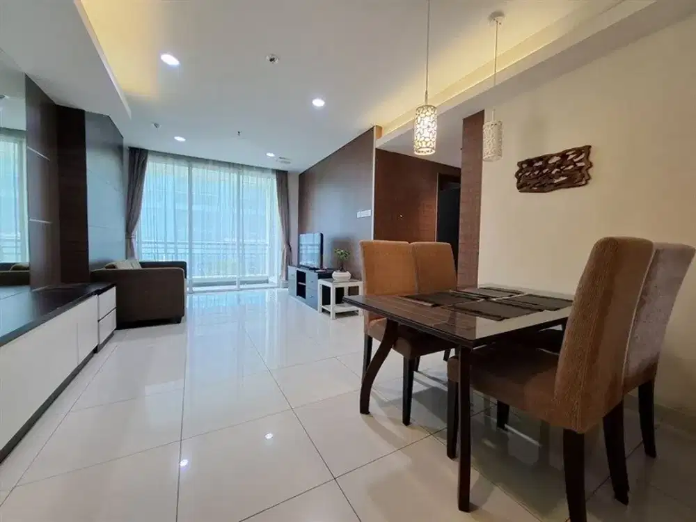 Disewakan 2BR Central Park Residences Furnished Minimalis Rapi, Diatas Mall Central Park kawasan  Superblock Podomoro City Jakarta Barat.