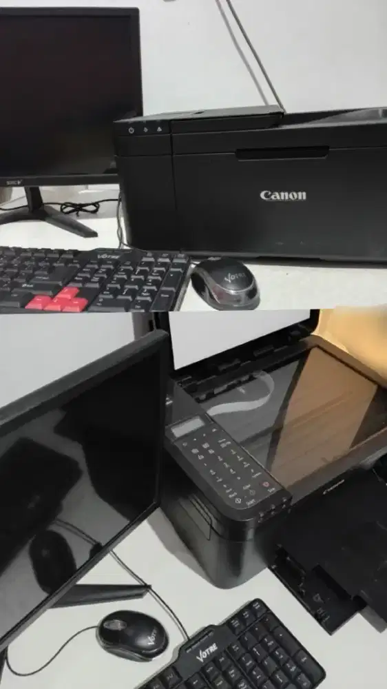 1 set printer dan komputer dijual cepat